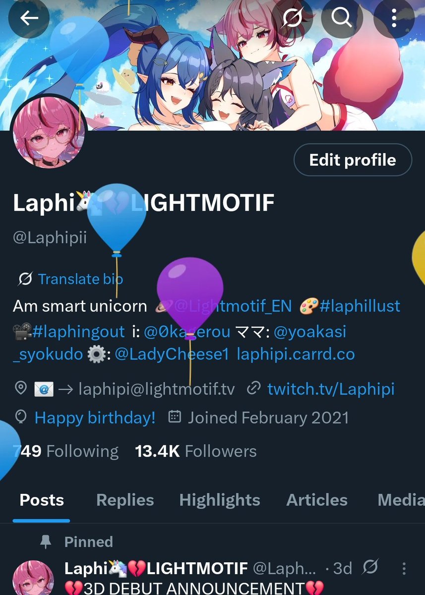 Balloons!!🎉

Thank you for another amazing year!! I love content creation so much and I'm glad that I can be here with all of you guys!!
I hope you'll enjoy my concert later today as a small part of giving back what you give me!! 💕
