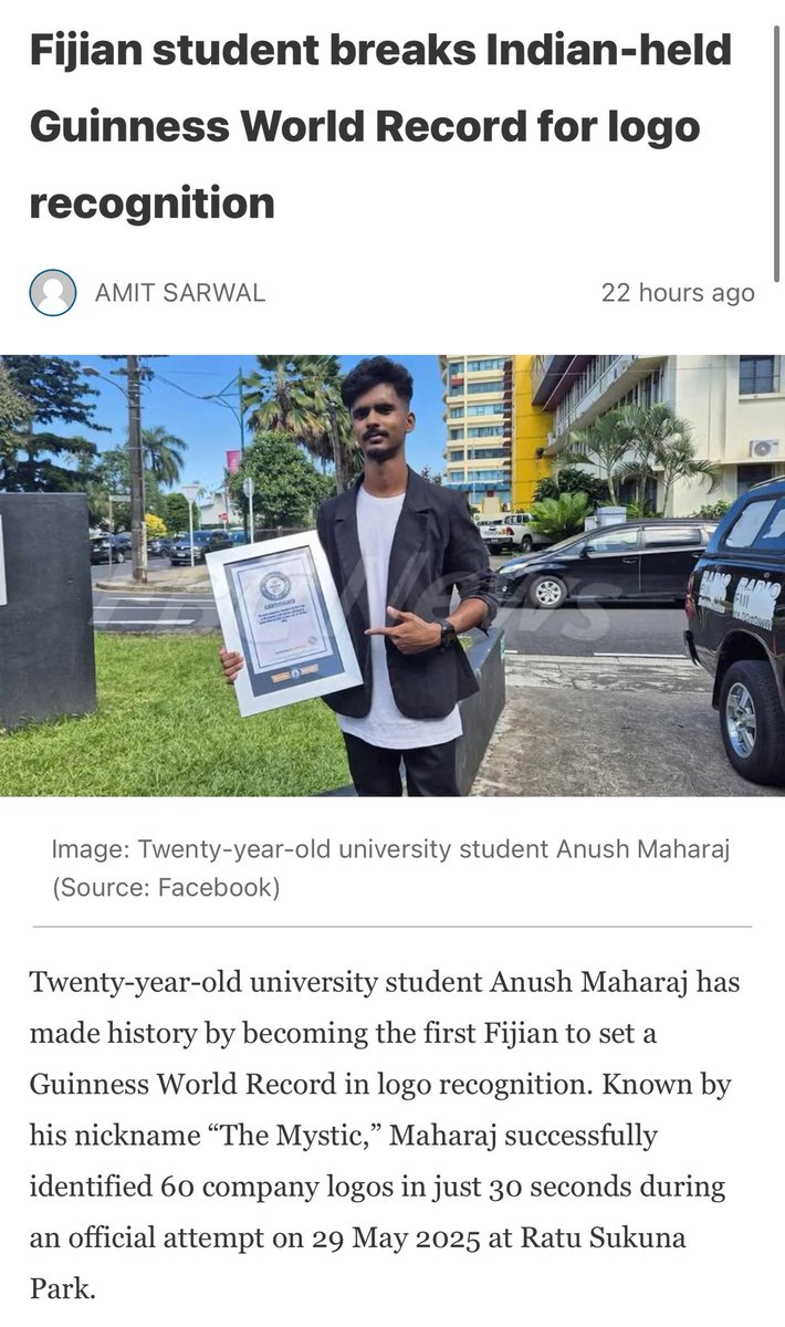 So previous record for this was by held by India.