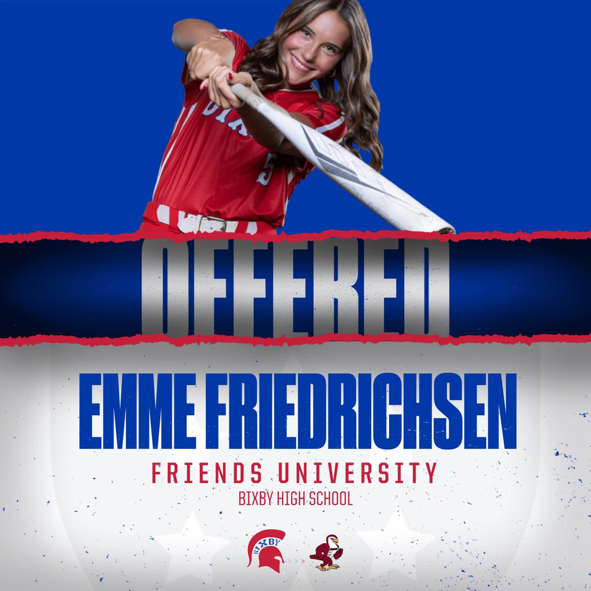 BixbySoftball's tweet photo. Our power lefty bringing in the offers 💪💙 @EmmeFred5 #bombs #noflyzone https://t.co/Lx6jpIryKL