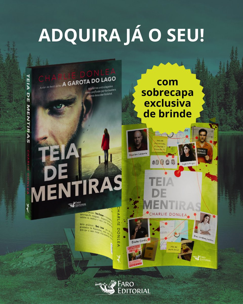 Nesse mês, a Faro Editorial lança “Teia de Mentiras” - o aguardado suspense de Charlie Donlea! 

Já à venda nas principais livrarias e pelo e-commerce.

#Lançamento #FaroEditorial #TeiadeMentiras #CharlieDonlea #Suspense #Thriller #Mistério #LivroDeSuspense #LivroPolicial