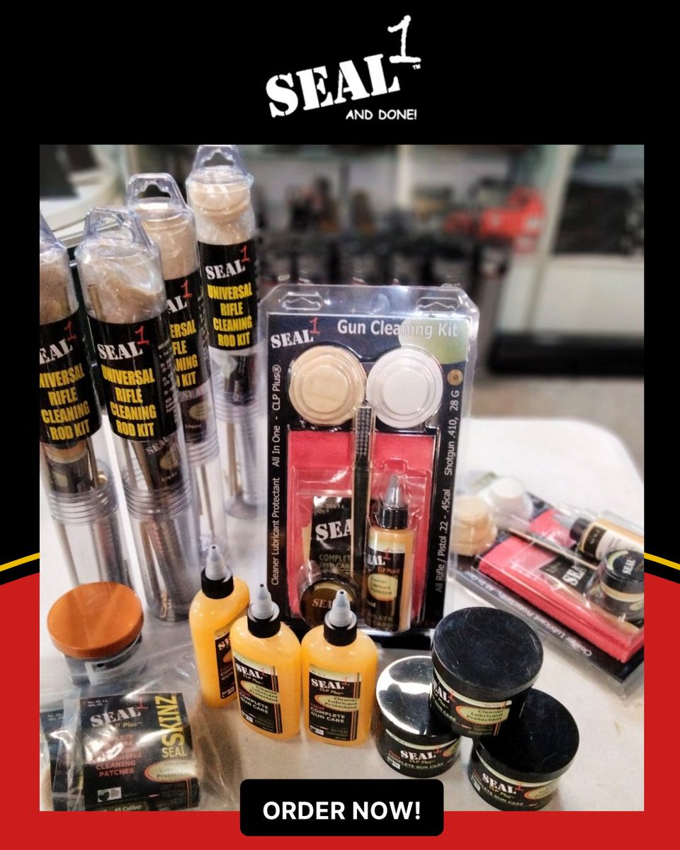 SEAL1Products's tweet image. From range day to deep clean—SEAL 1™ has your six.

 Paste, liquid, aerosol—we’ve got the tools to clean, lube, and protect without the mess or harsh chemicals.
 🇺🇸 Veteran-owned. Mission-tested. Gun care made simple.

Visit our website now: seal1.com 
#SEAL1