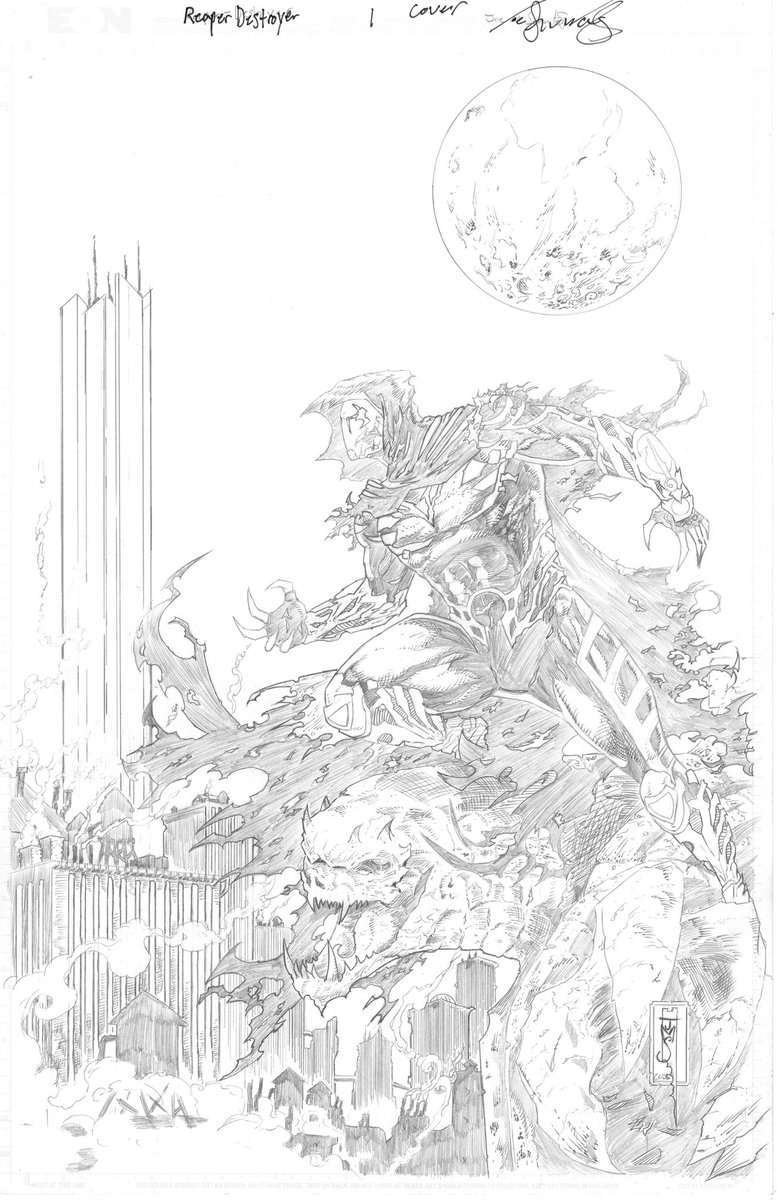 JoeMSonntag1's tweet photo. REAPER DESTROYER second chance campaign will launch on Sept 19th and will be a quick 30 day campaign. I have a few new covers including this cover that we will finally be doing! I replaced the building in the background making it Victor’s tower from the book, it will also be re inked by Marlo Alquiza and colored by Dave kemp giving it a much different vide from the 2020 ashcan. 

Sign up for issue 2 for all updates and early rewards for the second chance!👇🏻

https://t.co/mFx7wVeG4U

#artshare #comicbooks #comicartist #comicsgatekings