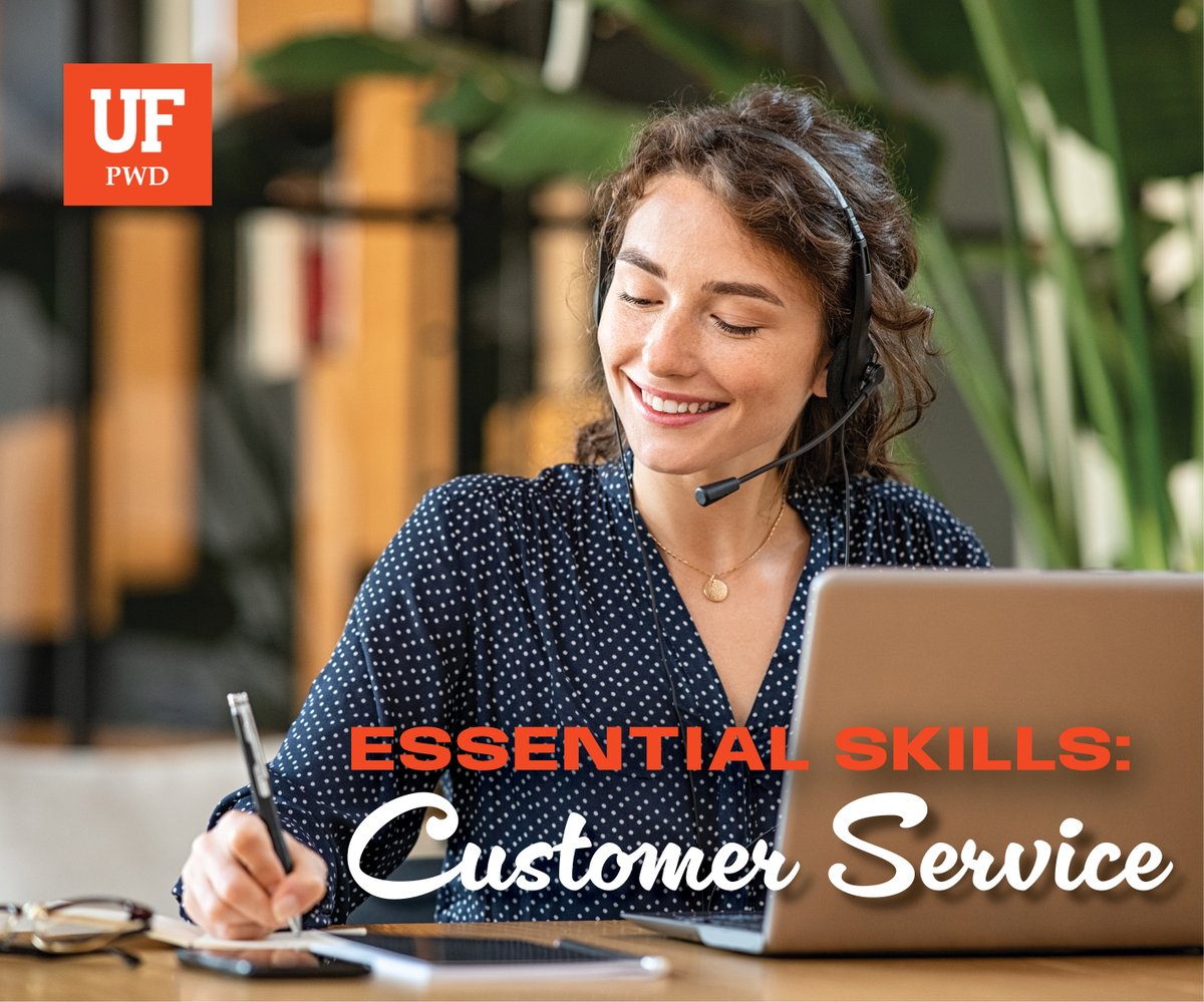 Enhance your customer relations with our Essential Skills course! Gain practical tools to create lasting connections and deliver standout service every time.

Get started today: go.ufl.edu/rtbkm0w