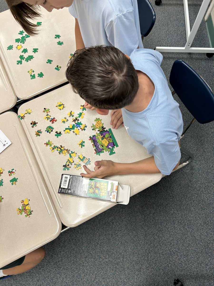 mdbarry17's tweet photo. Starting off year 15 with building connections and collaboration. #wheredoesyourpiecefit #iteachmath https://t.co/9tZggTXaCL