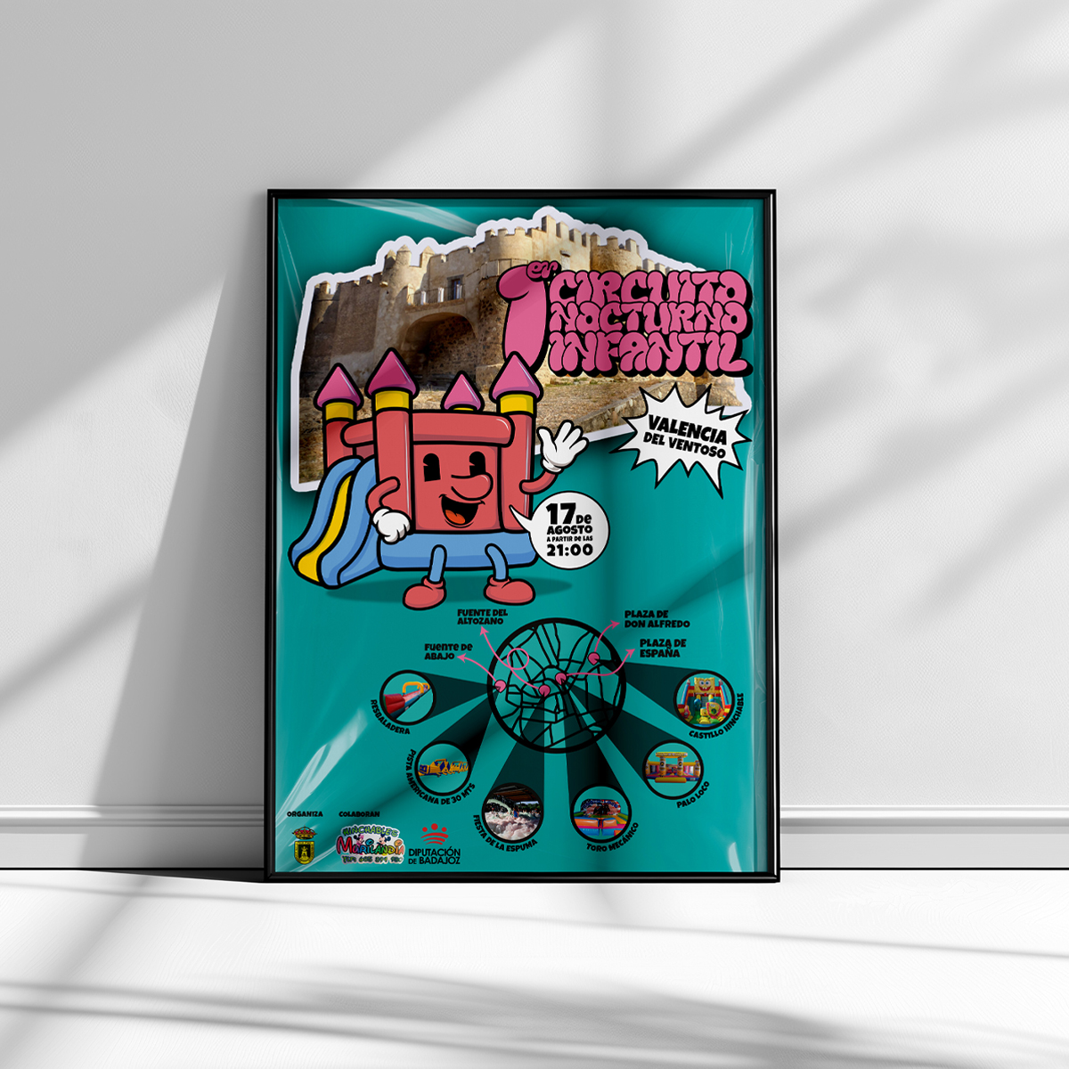 Proyecto realizado para el Ayuntamiento de Valencia del Ventoso. Desarrollando la imagen del evento creando un  diseño llamativo y pensado para captar la atención de pequeños y mayores.

Gracias a la organización por confiar en nosotros para esta propuesta