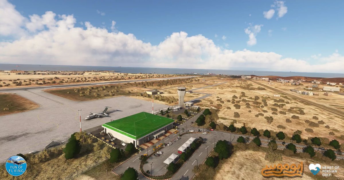 simflight's tweet photo. Set your route for Abu Musa Airport (OIBA), built on a small yet stunning island in the Persian Gulf. Its runway offers coastal views you’ll want to see again and again
https://t.co/E41ejT0X87
https://t.co/CPZTWuugCl
#OIBA #PERSIANGULF #IRAN #FUNOFFLYING #ABUMUSA #SIMMARKET https://t.co/4Qmhq8OJvD