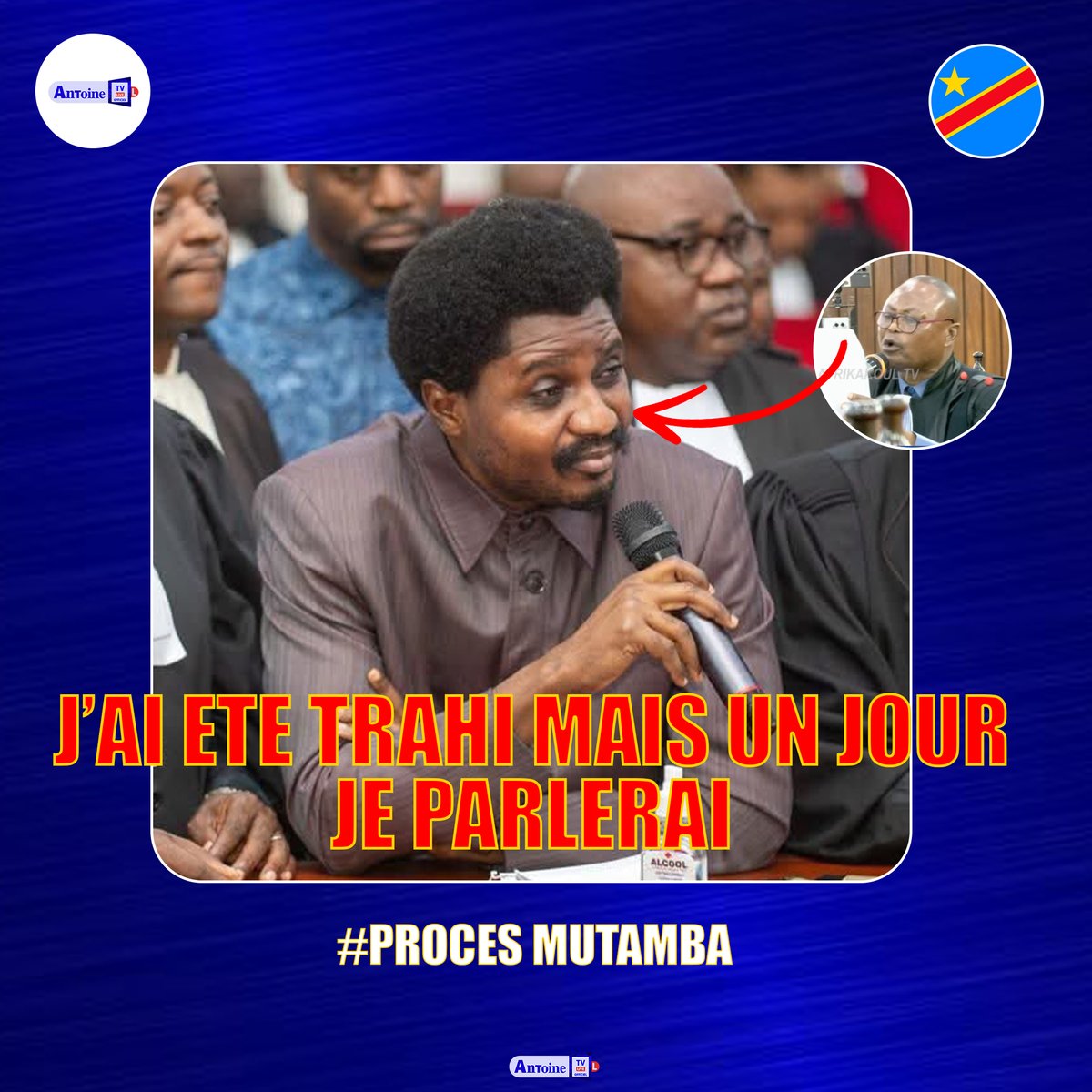 AntoineTv_'s tweet photo. #RDC: J'ai été trahi mais un jour, je parlerai parce que je suis un homme d'Etat que je me tais dit @ConstantMutamba pendant sa dernière allocution. https://t.co/3Vsj8CrGQa