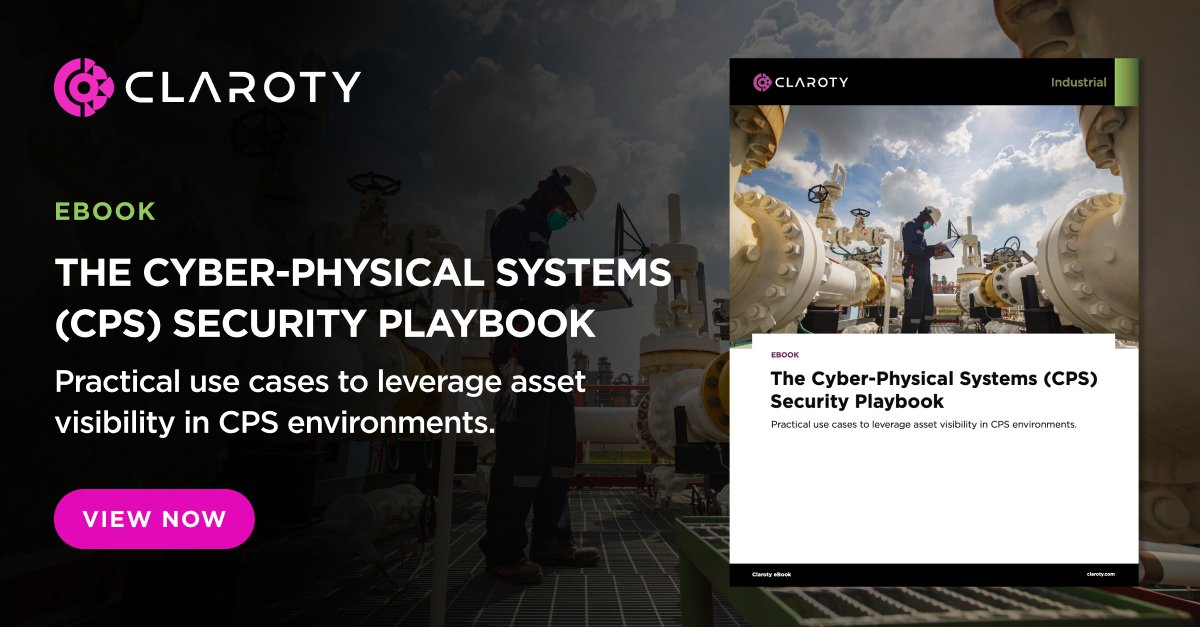 Claroty's tweet image. Want to step up your CPS security? 📗 Download this @Claroty eBook for practical strategies and real-world guidance across four solution areas: #ExposureManagement, #SecureAccess, #NetworkProtection, and #ThreatDetection. hubs.li/Q03CvPs40