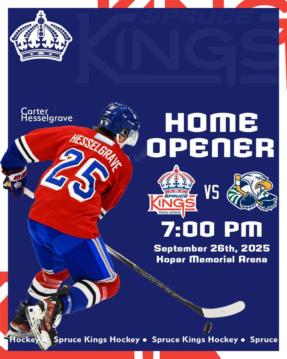 Thinking about being at our exciting Home Opener!  Be the first in line for Home Opener Single Tickets by signing up here: sprucekings.bc.ca/tickets