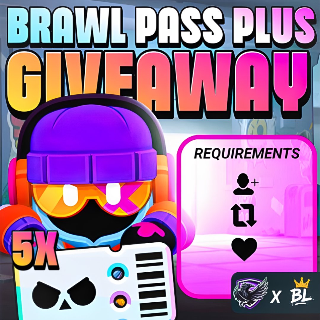 Crow's Nest E-sports (@crowsnestesport) on Twitter photo We are teaming up with @botlobbykings to giveaway 5 brawl passes! 🎉
To enter:
✅Follow <a href="/CrowsNestEsport/">Crow's Nest E-sports</a> & <a href="/BotLobbyKings/">BLK Esports Clubs - Robbie Presley</a>
❤️Like this post
♻️Repost
➡️discord.gg/cs4PrZzuTu members of BotLobbyKings Discord server get two entries!
Winners announced in 3 days, good luck! We are teaming up with @botlobbykings to giveaway 5 brawl passes! 🎉
To enter:
✅Follow <a href="/CrowsNestEsport/">Crow's Nest E-sports</a> & <a href="/BotLobbyKings/">BLK Esports Clubs - Robbie Presley</a>
❤️Like this post
♻️Repost
➡️discord.gg/cs4PrZzuTu members of BotLobbyKings Discord server get two entries!
Winners announced in 3 days, good luck!