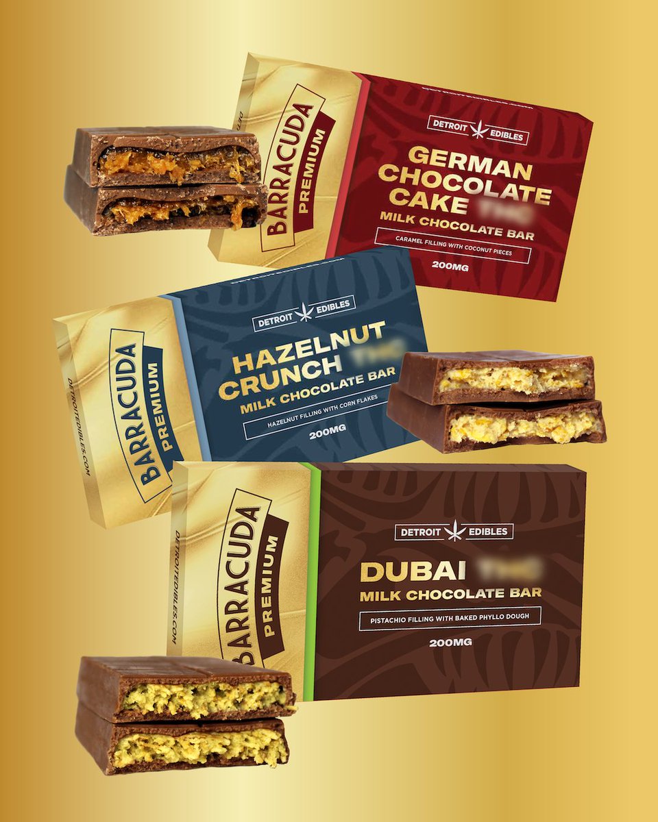 DetroitEdibles's tweet photo. Have you tried Barracuda Premium yet?! What's your favorite flavor?

#barracudabar #barracudapremium #barracudachocolate #detroit #detroitedibles #michigan #michiganmade #dubaichocolate https://t.co/Vy0NlYpjrI
