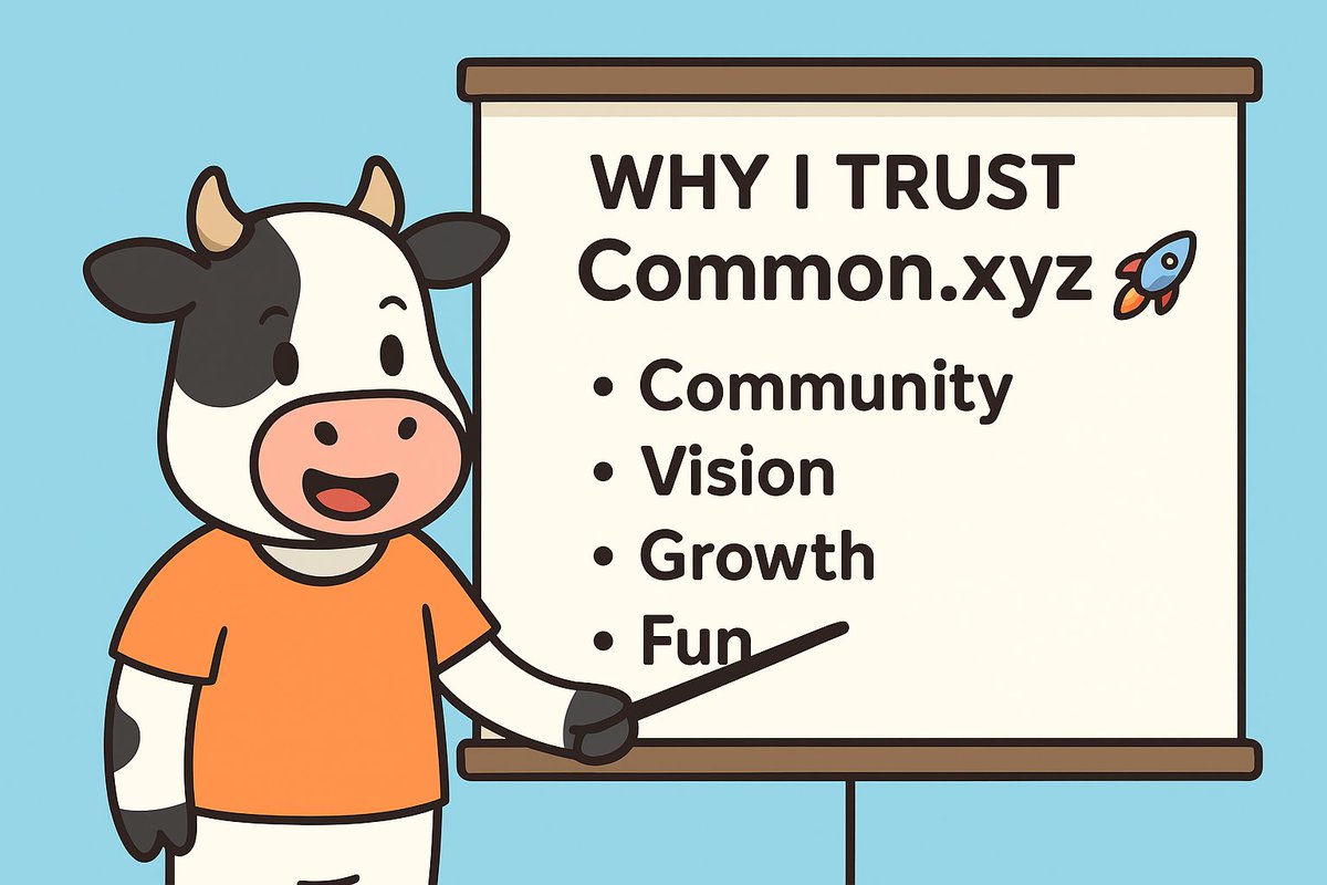 WinCin542's tweet photo. 1/5
As someone new to Web3, I rarely stop scrolling for a project. But @commondotxyz made me pause and dig deeper. 🐮🚀
#commondotxyz https://t.co/ybD4phgPUl