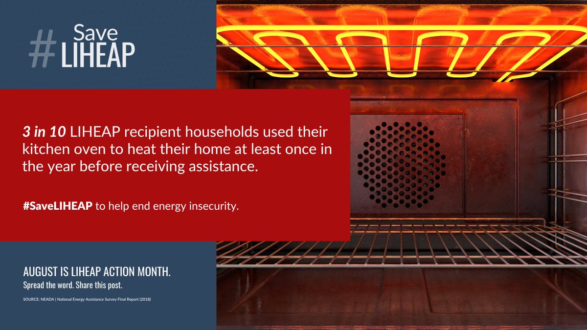 pa_oca's tweet image. 3 in 10 recipient households used their kitchen oven to hear their home at least once in the year before receiving assistance. #SaveLIHEAP bit.ly/46LmxJZ