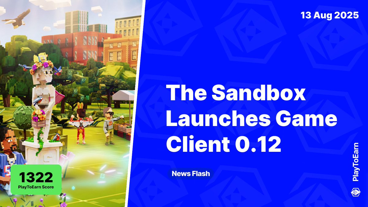 PlayToEarn (@playtoearn) on Twitter photo The Sandbox Launches Game Client 0.12, Adding Multiplayer Lobbies, Quick Play and More ๐ฎ
PlayToEarn Score: 1322 ๐
๐ These improvements are focused on making <a href="/TheSandboxGame/">The Sandbox</a> easier and faster than ever to discover and jump into diverse web3 gaming experiences
Read more ๐งต The Sandbox Launches Game Client 0.12, Adding Multiplayer Lobbies, Quick Play and More ๐ฎ
PlayToEarn Score: 1322 ๐
๐ These improvements are focused on making <a href="/TheSandboxGame/">The Sandbox</a> easier and faster than ever to discover and jump into diverse web3 gaming experiences
Read more ๐งต