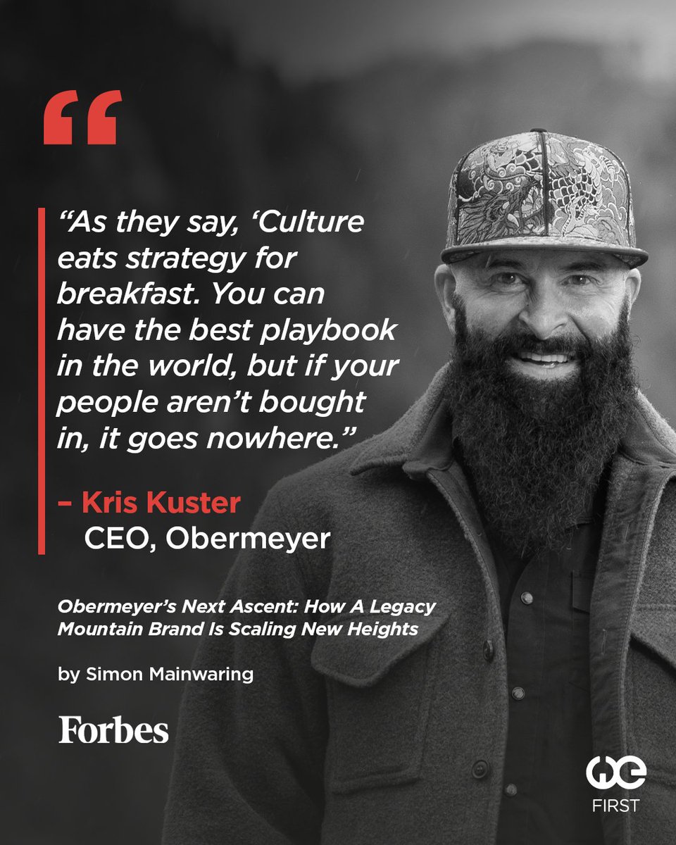 With all the talk of digital transformation and margin pressure, <a href="/Obermeyer/">Obermeyer</a> CEO Kris Kuster is clear: culture is the engine. At Obermeyer, that belief is reflected in everything from internal development to community co-creation. 

forbes.com/sites/simonmai…