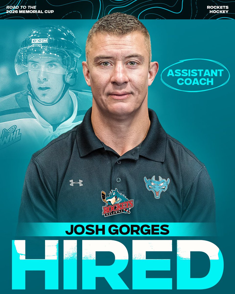 The Kelowna Rockets are proud to announce the hiring of former NHL defenseman and Rockets alumnus Josh Gorges as an Assistant Coach for the 2025-26 season.

READ MORE >> chl.ca/whl-rockets/ar…

#RocketsHockey | #KelownaRockets