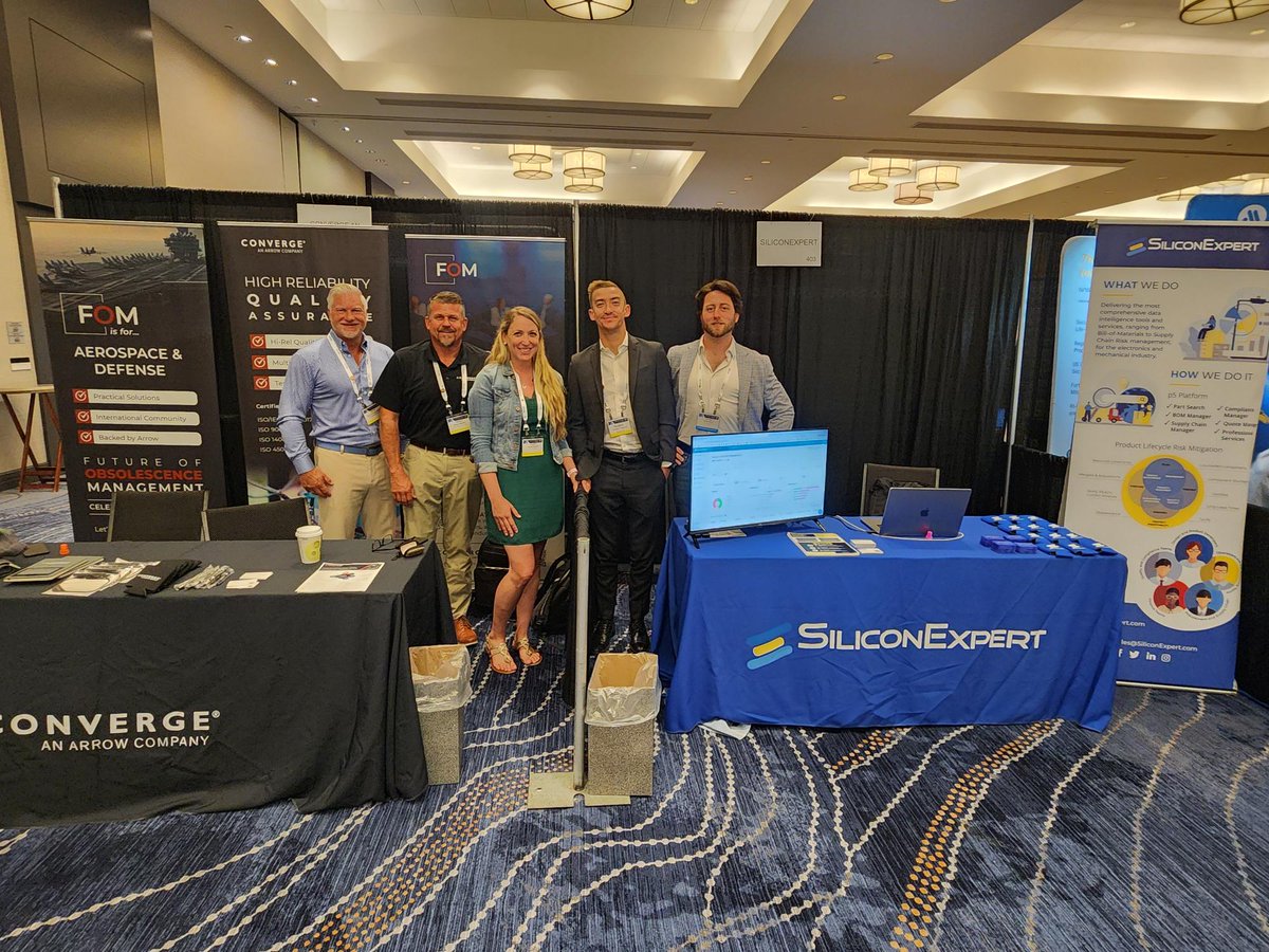 SiliconExpert's tweet image. We're having a great time at #DMPC 2025 so far! Come by booth #403 and meet the SiliconExpert team to learn more about how we’re helping the aerospace and defense industry detect obsolescence early, optimize parts selection, and improve lifecycle management!