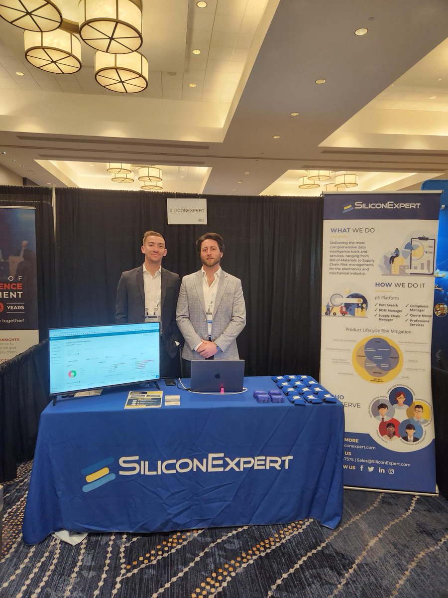 SiliconExpert's tweet image. We're having a great time at #DMPC 2025 so far! Come by booth #403 and meet the SiliconExpert team to learn more about how we’re helping the aerospace and defense industry detect obsolescence early, optimize parts selection, and improve lifecycle management!