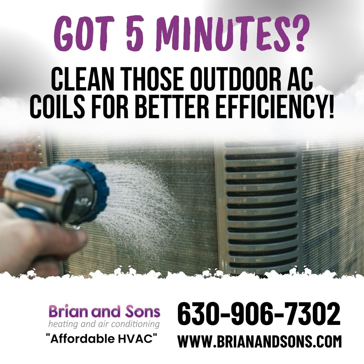 HVAC_BrianSons's tweet image. In just 5 minutes, you can clean your outdoor AC coils and boost efficiency. Easy win!
#ACTips #EnergyEfficiency
