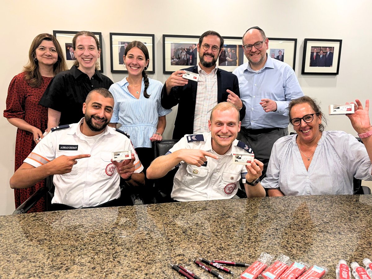 Magen David Adom (@afmda) on Twitter photo Magen David Adom paramedics met with the <a href="/AJCGlobal/">American Jewish Committee</a> in New York to share how they save lives while fostering coexistence in Israel. Magen David Adom paramedics met with the <a href="/AJCGlobal/">American Jewish Committee</a> in New York to share how they save lives while fostering coexistence in Israel.