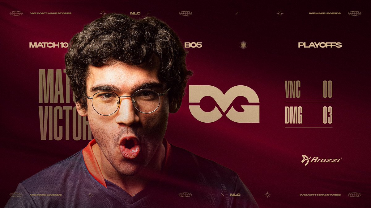 Arozzi NLC (@nlclol) on Twitter photo One step closer to the finals in Stockholm as <a href="/DMGesportGG/">DMG Esports</a> sweep the games today with another score of 3-0!
Their next opponent will be <a href="/VerdantEC/">Verdant</a> - can <a href="/DMGesportGG/">DMG Esports</a> keep their 3-0 streak alive? 💪 One step closer to the finals in Stockholm as <a href="/DMGesportGG/">DMG Esports</a> sweep the games today with another score of 3-0!
Their next opponent will be <a href="/VerdantEC/">Verdant</a> - can <a href="/DMGesportGG/">DMG Esports</a> keep their 3-0 streak alive? 💪