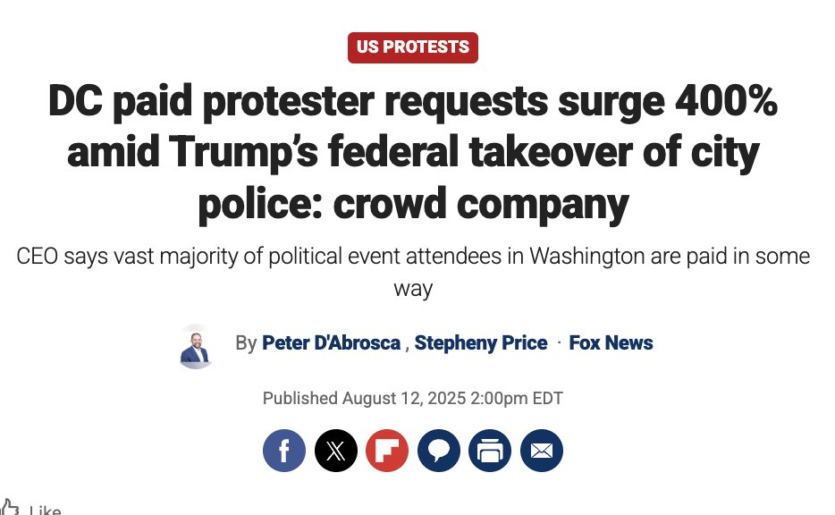 MattWhitlock's tweet photo. Second, an organization called "crowds on demand" that actually organizes astroturfed paid protests said their demand has surged 400% over this particular fight.

(YES, that is a real organization) 

https://t.co/1b7cpqMgQj https://t.co/FkGwQIMgsB