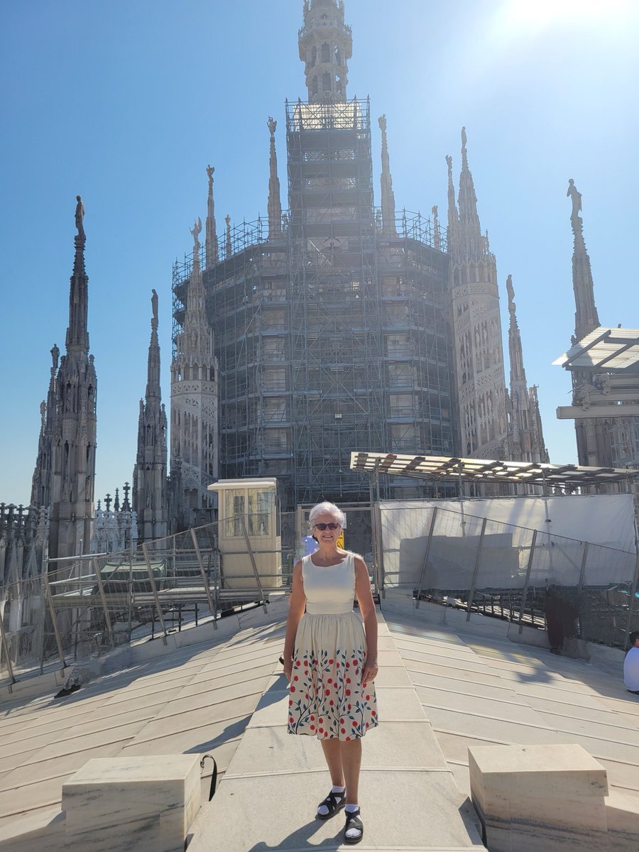 A beautiful trip to Milan, tried to recreate the photo after forty years. The Duomo still breathtaking however lots of restoration work going on.