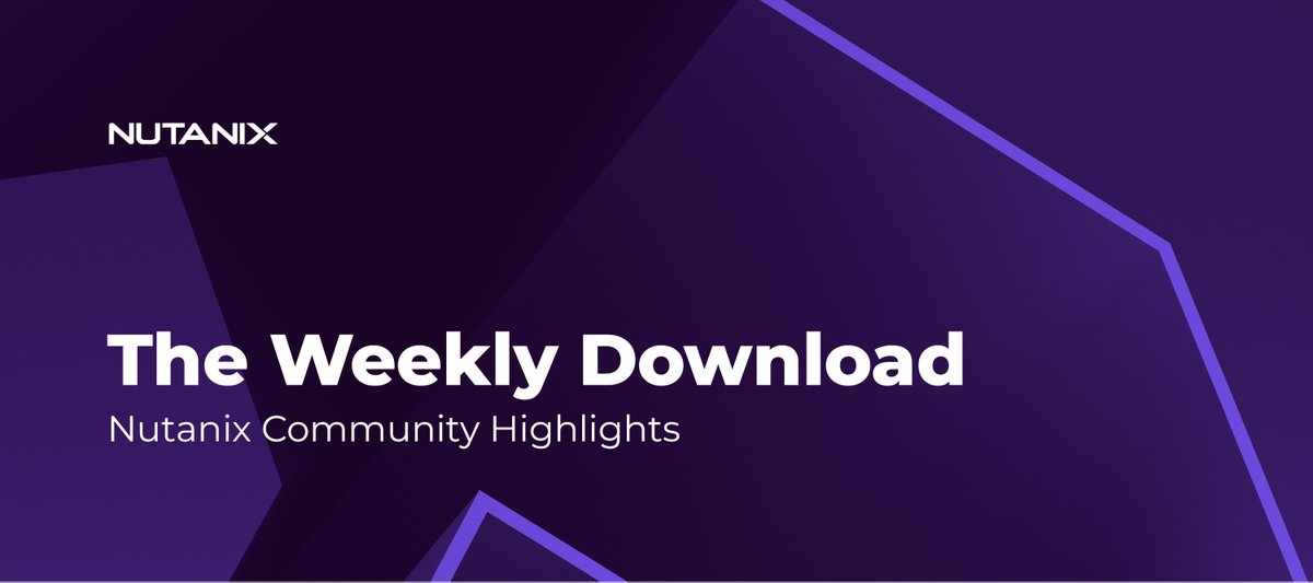 NutanixNation's tweet image. 🚀 From epic CLI hacks to backup brilliance, this week’s #NutanixCommunity roundup has it all.

Get inspired, get building, and keep the cloud magic alive. 💜☁️

🔗 is.gd/QPsXv7

#CloudTech #EnterpriseIT #TechTips