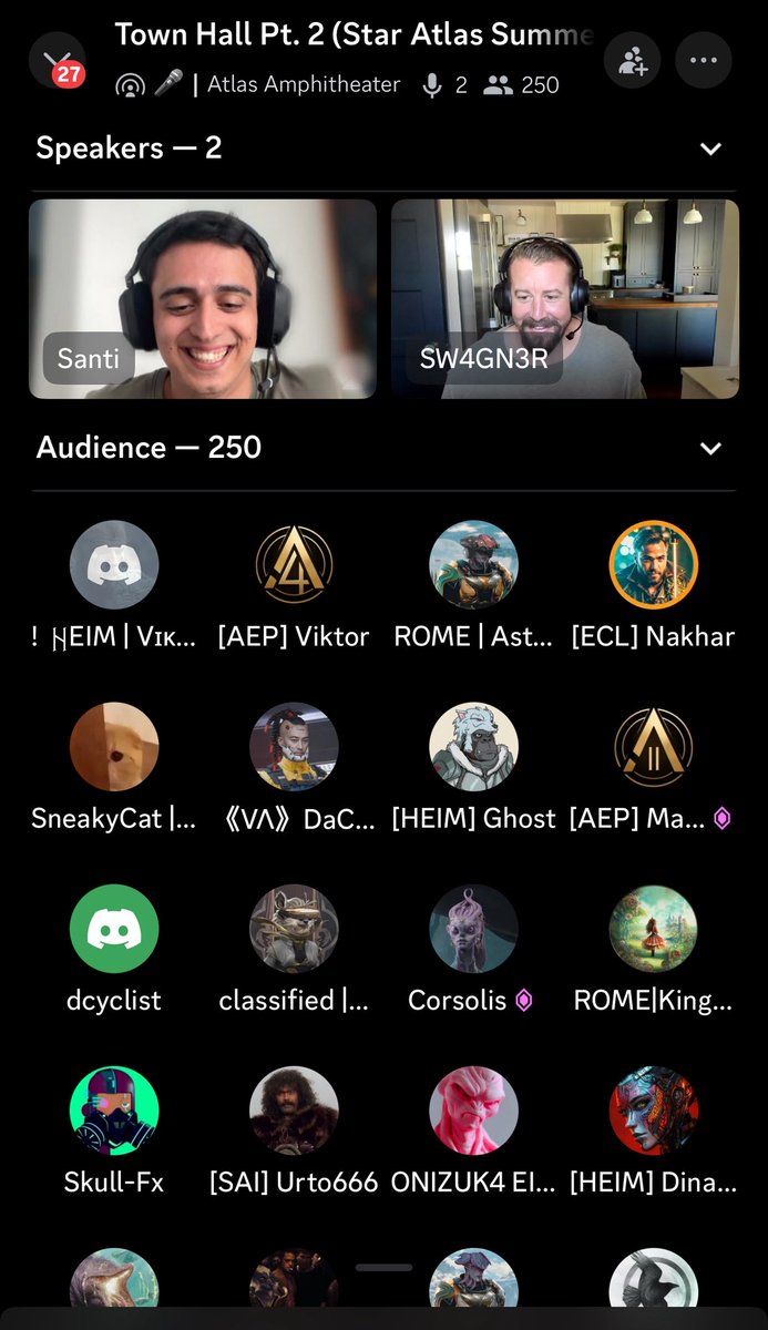 Spike 💫 (@spikecollects) on Twitter photo If Web3 crypto blockchain gaming is dead, why did 250+ people join the <a href="/staratlas/">Star Atlas (Summer) 🚀☀️🌴</a> town hall within the first 5 minutes?
Get in here! If Web3 crypto blockchain gaming is dead, why did 250+ people join the <a href="/staratlas/">Star Atlas (Summer) 🚀☀️🌴</a> town hall within the first 5 minutes?
Get in here!