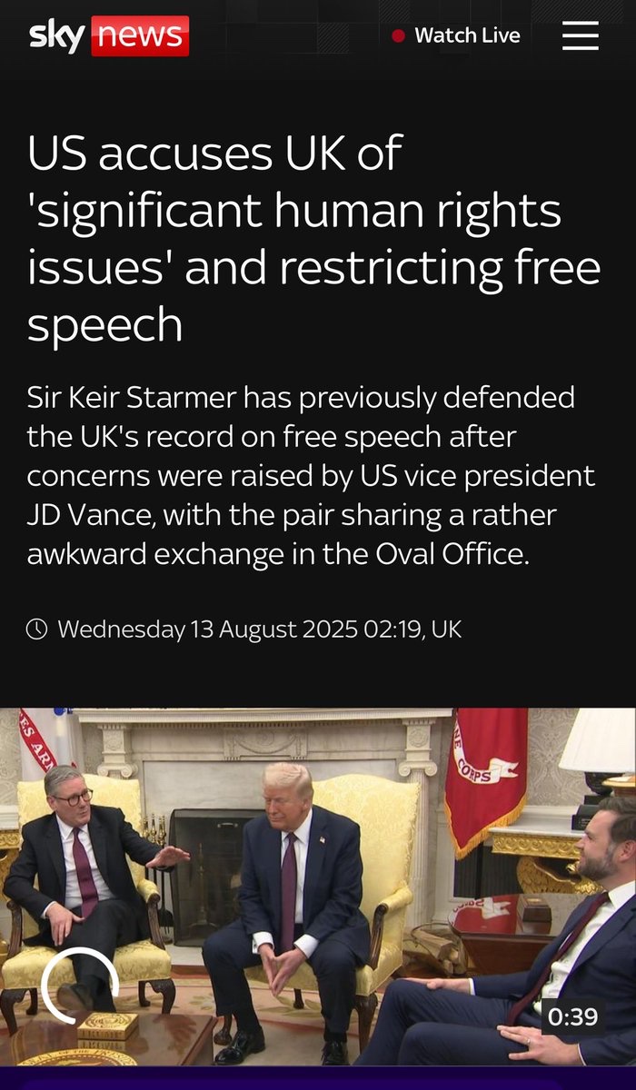 US accuses UK of 'significant human rights issues' and restricting free speech