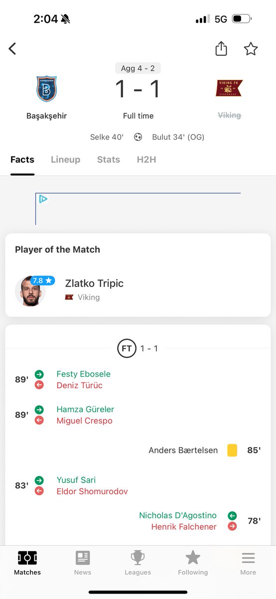 SloMoKingCoop's tweet photo. Damn @BradBetsFooty predicted the btts but not the over 3 goals. Didn’t watch the game so don’t know the chances https://t.co/NJorR02I3Y