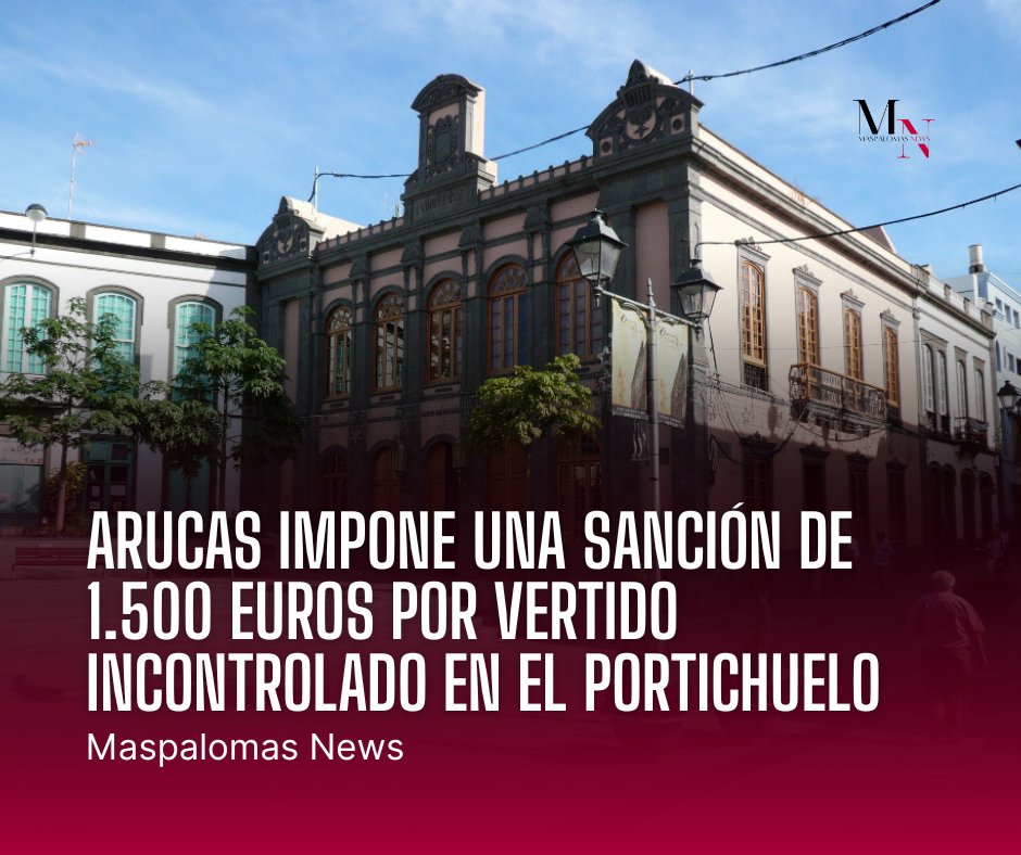 🚯 Arucas sanciona un vertido ilegal en El Portichuelo

👀 Lee toda la información aquí: maspalomasnews.com/arucas-impone-…

#Arucas #GranCanaria #NoticiasDeGranCanaria #Canarias #MedioAmbiente #MaspalomasNews