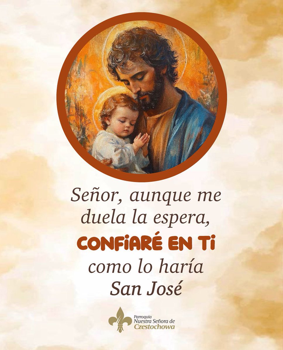 CzestochowaEc's tweet photo. Tengamos la misma fe y confianza en Dios, como San José, quien fue un modelo de docilidad y confianza en los planes divinos, incluso cuando no comprendía plenamente la situación.
#CzestochowaSiembra #SanJosé #Confianza #Fe #AmorDelBueno #PlanDeDios https://t.co/kptI6kX258