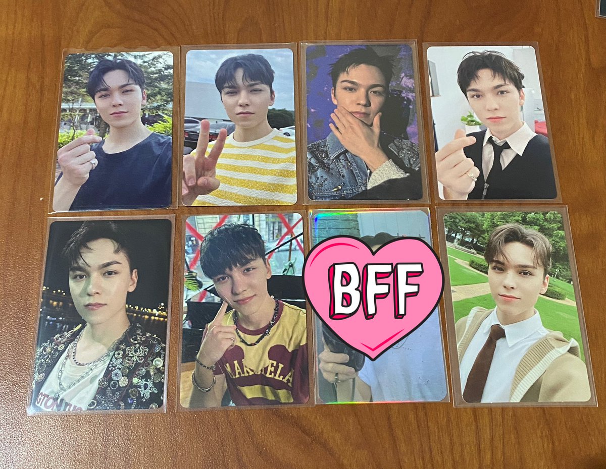 boosahan's tweet photo. ꒰ wts lfb lf ph ꒱

topak pricing paubos sale —

↳ VERNON POBS / NON RPC TINGI
💰 200php each + lsf
↳ onhand &amp; ready to ship

🖇️ PAYO

🏷️ svt seventeen pc photocard https://t.co/f4cZlvjFJt