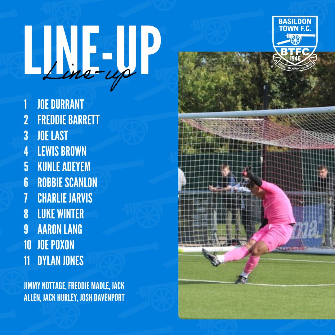 Today's Line up against Lymore Gardens! #UTT 💙🔵