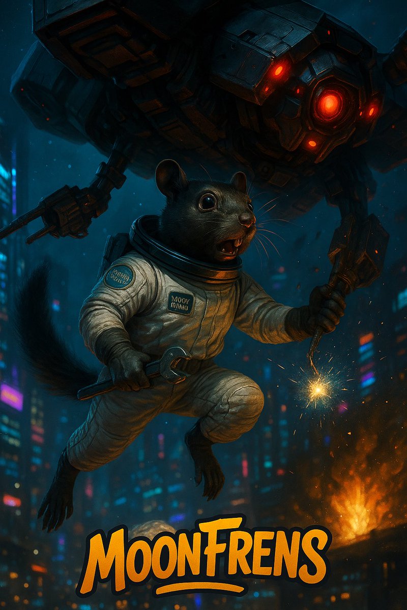 Moon_Frens_'s tweet photo. When the evil corporation and influencers attempt to attack. Lieutenant Twitch has you covered. Moon Frens unite 🐾 https://t.co/SoXS3dZkW5
