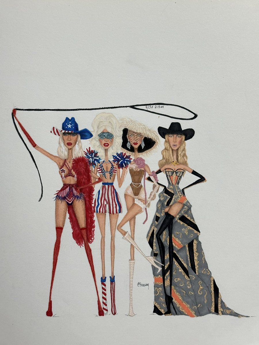 traewey's tweet photo. Beyoncé- The trashy, sexy, femme fatale, southern women lassoing back what’s hers. 

Illustration by @traewey https://t.co/OFi1pKHzEl