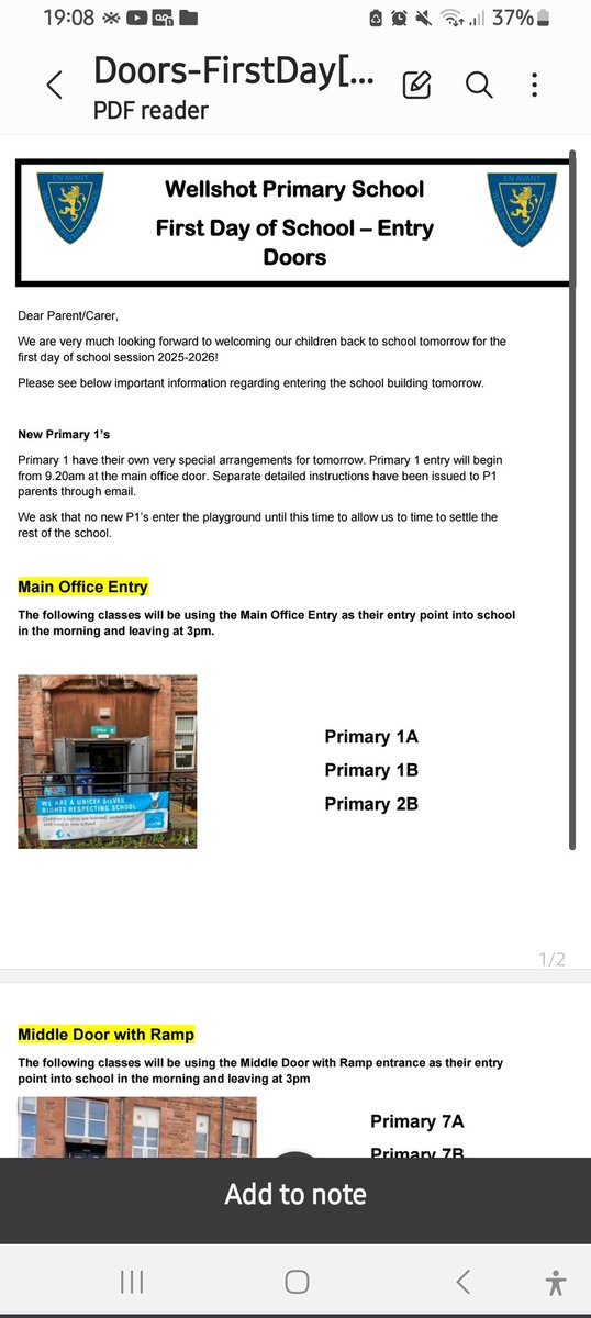 Wellshot parent council tweet media