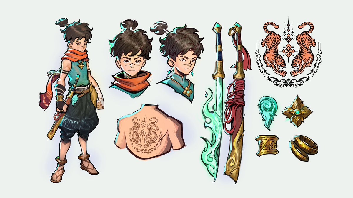 StrayCat999's tweet photo. Hi #PortfolioDay !! here is PHOB, a character design for my thai fantasy thesis group project https://t.co/1Uti020Wp8