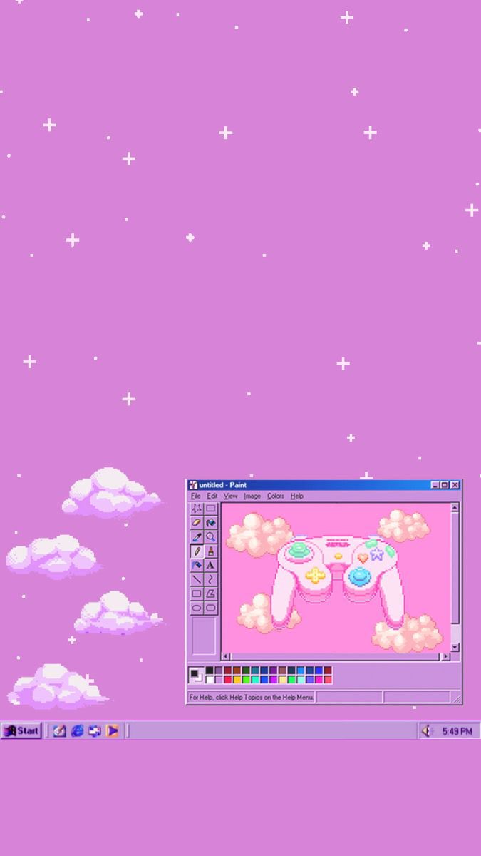 Free iPhone HD Wallpaper - Windows 98 (Pink)