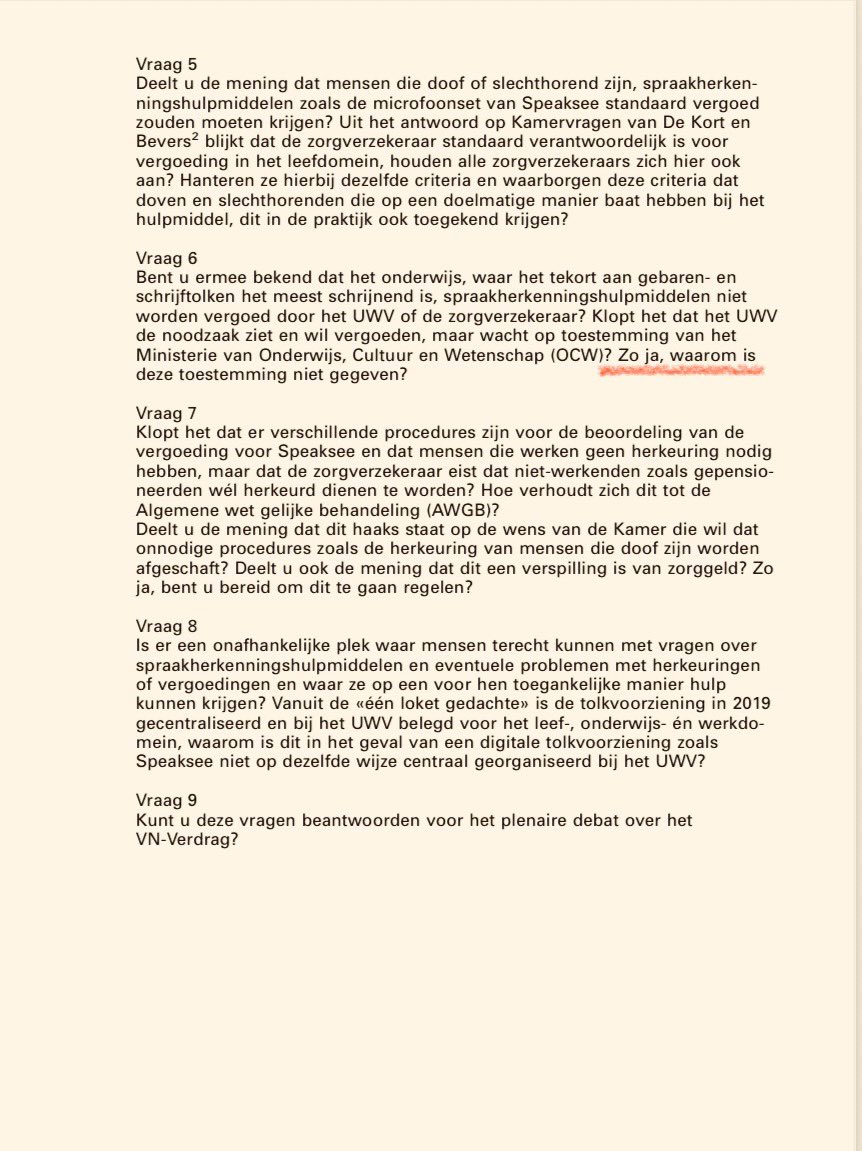 Hulpmiddelen waardoor mensen zelf gesprekken en audio-opnames kunnen omzetten in tekst, kunnen enorm waardevol zijn voor slechthorende en dove mensen. 

Maar ze zijn niet voor iedereen toegankelijk, en dat begrijp ik niet. 

Daarom deze Kamervragen👇🏼

tweedekamer.nl/kamerstukken/k…