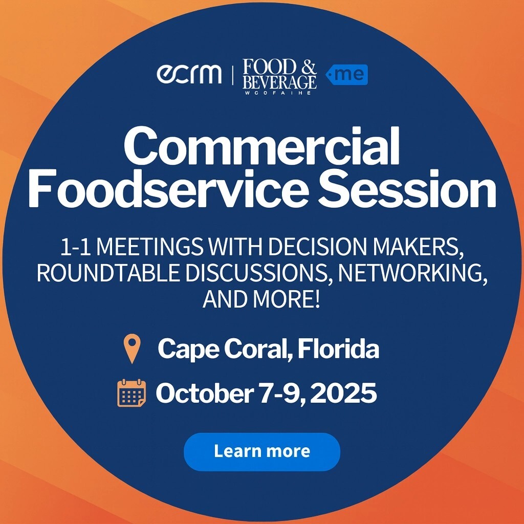 FBMagazineX's tweet image. Meet the industry’s top buyers in paradise! 🌴 Curated 1:1 meetings, the latest F&amp;amp;B innovations, and next-level networking—happening Oct 7-9 at Westin Cape Coral. Spots are vanishing fast! Email Amanda Tomsik at atomsik@ecrm.marketgate.com to secure yours. #ECRM #Foodservice #C…