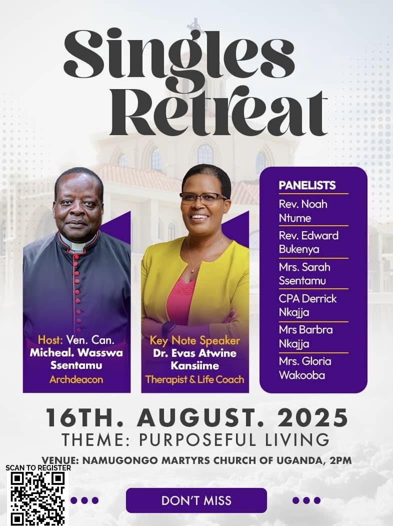 NamugongoU's tweet photo. 💡 SINGLES, this is your moment! 💡
Join us for the Singles Retreat 2025 🥳
Come for wisdom, connections &amp; a fresh vision for life! 💖
#SinglesRetreat #PurposefulLiving #Namugongo https://t.co/3nfklmQp4o