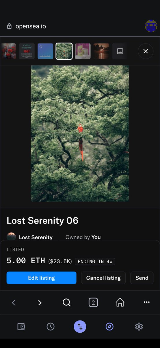 0xTzOG's tweet photo. I've just listed two Lost Serenity pieces by @rpnickson that I bought back in 2022 on @opensea

Roberto is one of the top Web3 content creators. Check out his page and be amazed

Sad I've to let these amazing pieces go due to personal financial challenges https://t.co/iVtDQOxJ6a https://t.co/FqNIxNau6K
