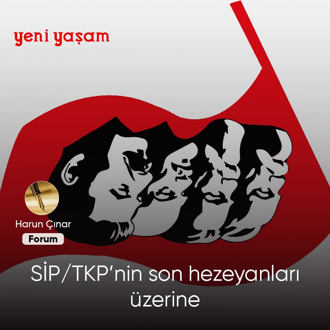 📌 SİP/TKP’nin son hezeyanları üzerine

▪️ SİP/TKP halen Devrimden Sonra film setinde rolüne can vermeye, ‘devrimcilik’ oynamayı sürdürüyor. ‘Bekleyin, sosyalist devrim olacak, kapitalist sömürü düzeni kalkacak her şey düzelecek’ diyorlar

🖊️ Harun Çınar

yeniyasamgazetesi9.com/sip-tkpnin-son…