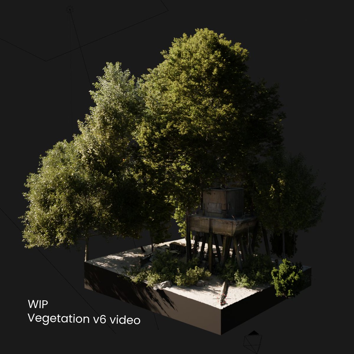 Hey everyone, I'm working on a new video - it's a review/tutorial (WIP) on using the popular Vegetation add-on for Blender and its brand-new V6 update, featuring over 120 new assets.  
p.s. Attaching some wip images.
#b3d #3dart 
🧵