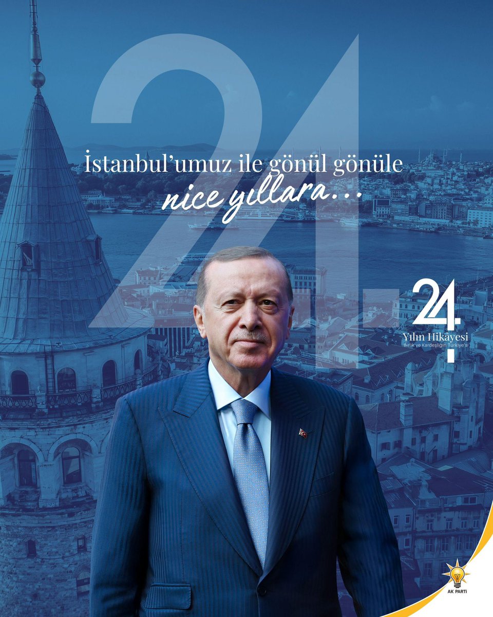 İstanbul’umuz ile gönül gönüle, nice yıllara!
#24YılınHikayesi 🇹🇷