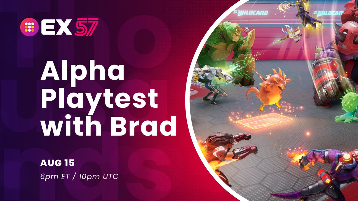 ThousandsTV (@thousandstv) on Twitter photo Will anyone break Brad & Tytus's winning streak?
Come Rally and find out...
<a href="/PlayWildcard/">WILDCARD | Wishlist on Steam</a> Let’s get it!🏟️🎆
🔴 or 🔵 6pm ET | 10pm UTC Friday Aug. 15th
🎁 $800 in additional prizes... We will see you there! Will anyone break Brad & Tytus's winning streak?
Come Rally and find out...
<a href="/PlayWildcard/">WILDCARD | Wishlist on Steam</a> Let’s get it!🏟️🎆
🔴 or 🔵 6pm ET | 10pm UTC Friday Aug. 15th
🎁 $800 in additional prizes... We will see you there!