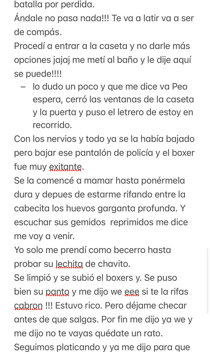 EnganosHeteros's tweet photo. Continuación Guardia 1 DISFRUTANTO LAS VACÍONES 🔥 @Twinkboysbabys @brojobHE @EncuentroGayMty #relatos #relatosgay #confesiones #hetero #heterocurioso @oral #mamada https://t.co/72vFE3m6CL