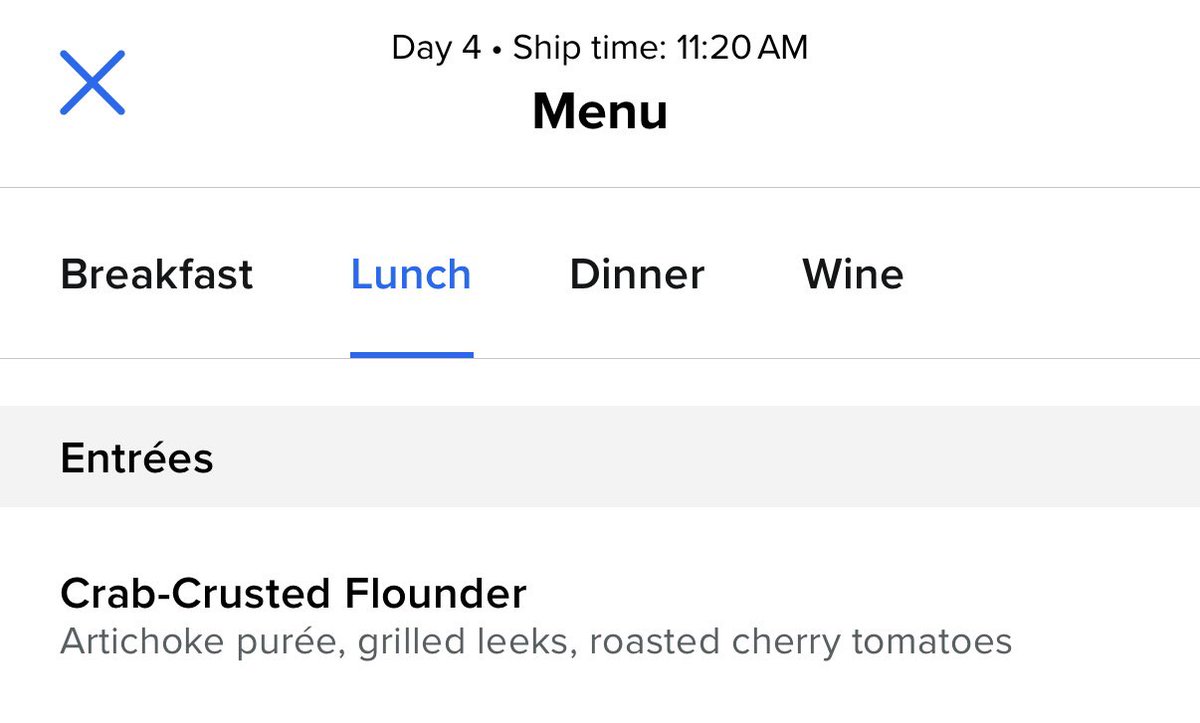 “Dad, you’re literally going to eat Sebastian and Flounder!” - My daughter’s reaction to my lunch order. <a href="/RoyalCaribbean/">Royal Caribbean</a> 🦀🐠